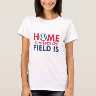 T-shirt La maison est où est le terrain