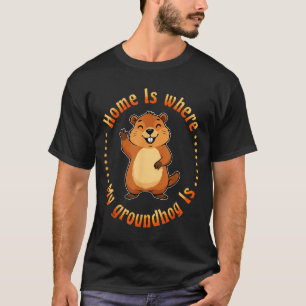 T-shirt La maison est où est mon écureuil terrestre Animal