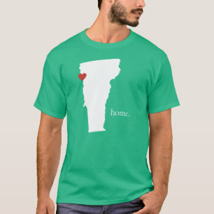T-shirt La maison est où le coeur est - le Vermont