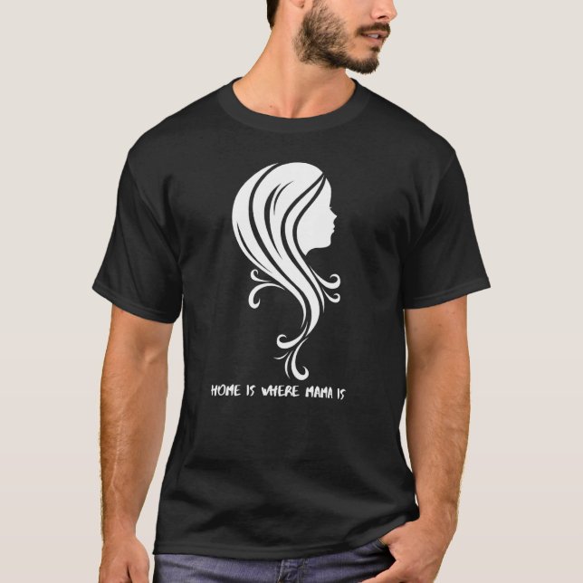 T-shirt La Maison Est Où Maman A 19 Ans (Devant)