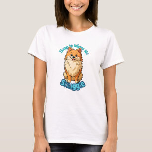 T-shirt La maison est où nous nous blottissons - Joli Pome