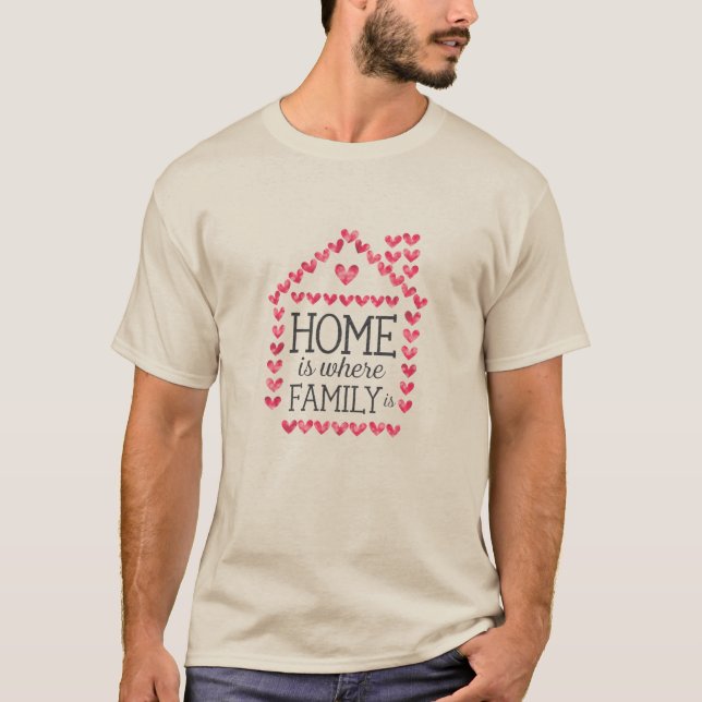 T-shirt La maison où la famille est (Devant)
