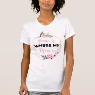 T-shirt La maison où ma mère est noire
