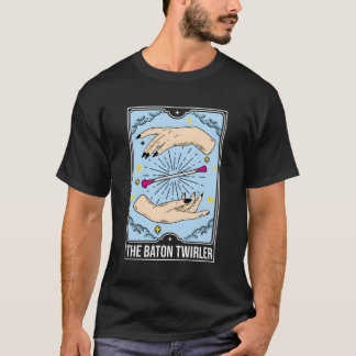 T-shirt La Majorette Baton Twirler Tarot Card