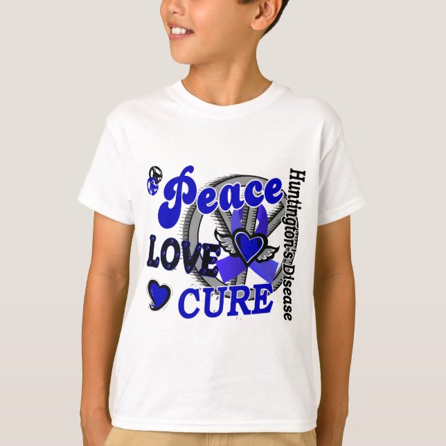 T-shirt La maladie de Huntington du traitement 2 d'amour (Devant)