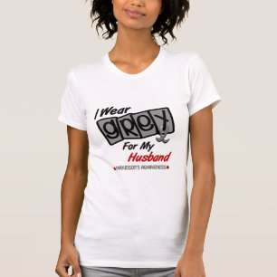 T-shirt La maladie de Parkinsons JE PORTE le GRIS pour mon