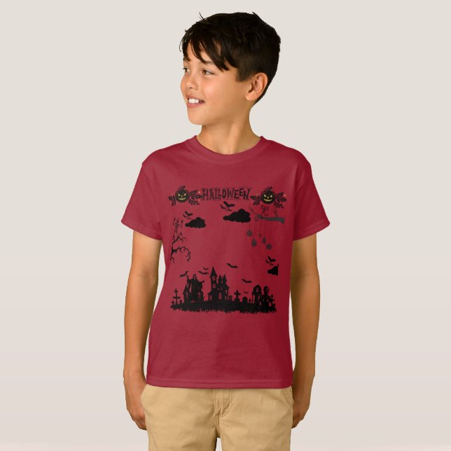 T-shirt La malédiction creuse marron (Devant entier)