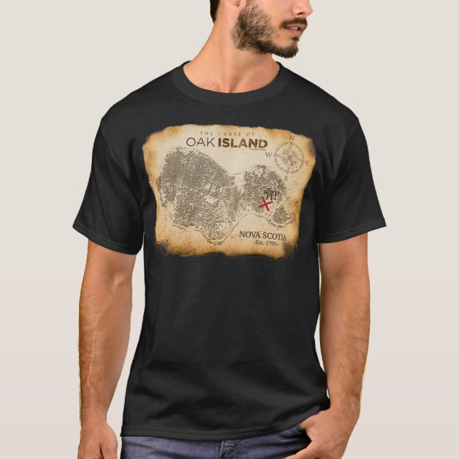 T-shirt La malédiction des trésors de l'île de Chêne  (Devant)