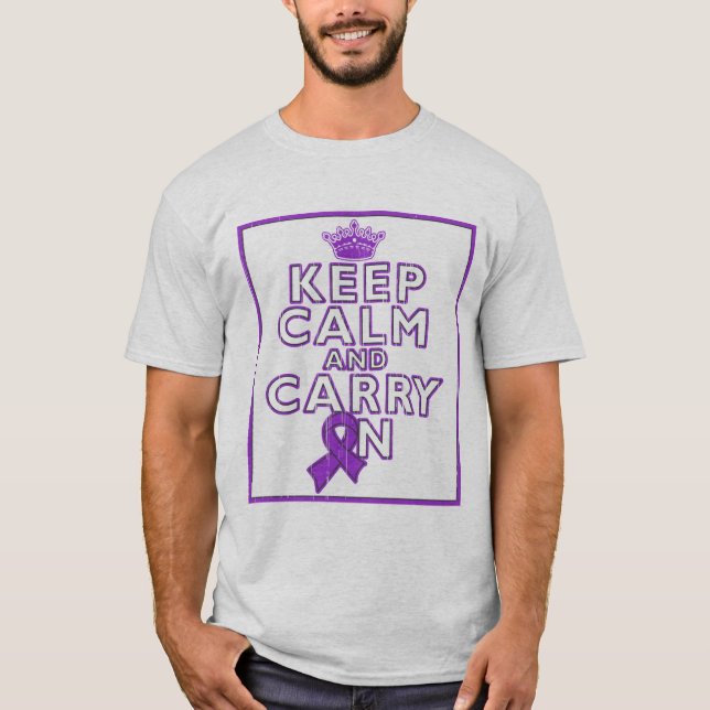 T-shirt La malformation de Chiari gardent le calme et (Devant)