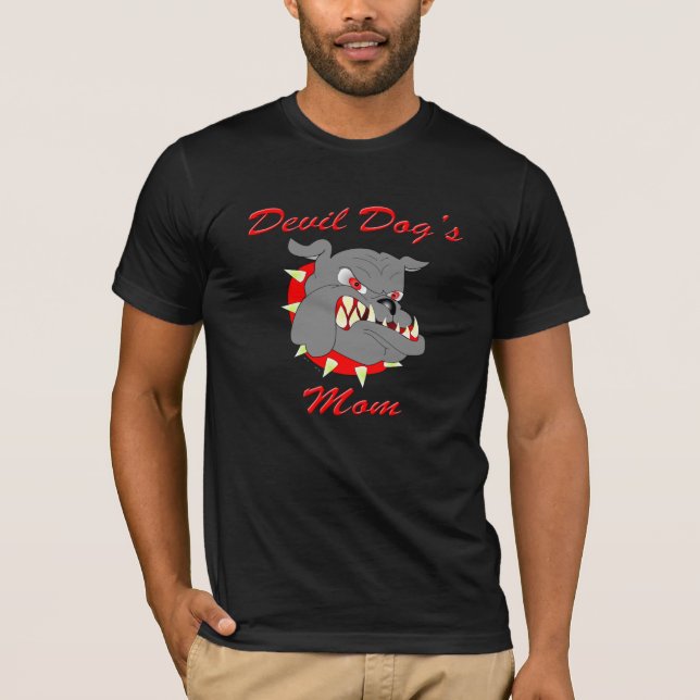 T-shirt La maman de chien de diable (Devant)