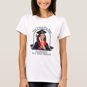 T-shirt La maman Dog Fière est une senior - Graduation sur