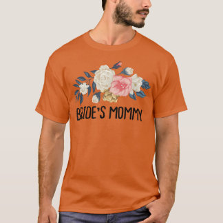 T-shirt La maman d'une mariée drôle florale