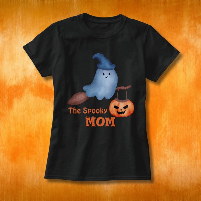 T-shirt La maman Éffrayante La famille Halloween qui corre (Créateur téléchargé)