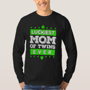 T-shirt La Maman La Plus Heureuse Des Jumeaux Jamais Faire