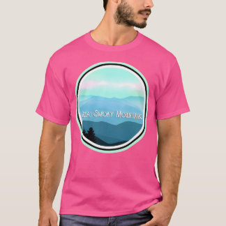 T-shirt La Manche De Baseball Great Smoky Mountains