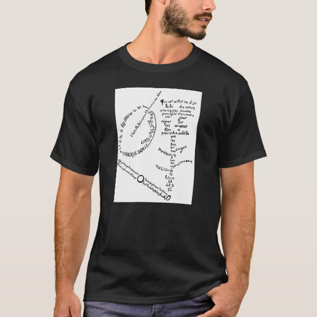 T-shirt La Mandoline, l’oeillet et le bambou, Apollinaire (Devant)