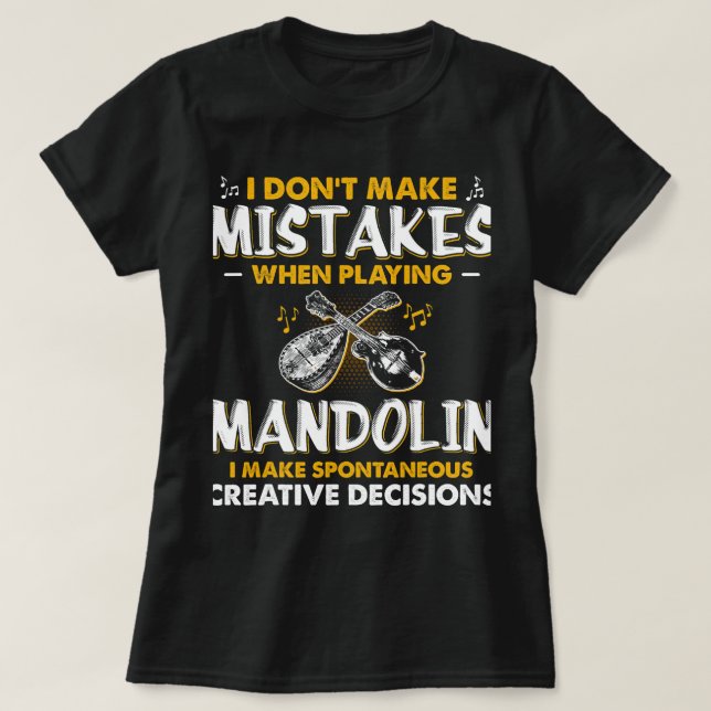 T-shirt La Mandoline Lover Les Décisions Créatives Spontan (Design devant)
