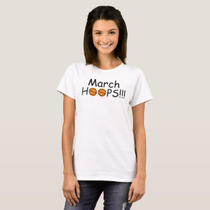 T-shirt La Marche des femmes HOOPS Orange Basketballs