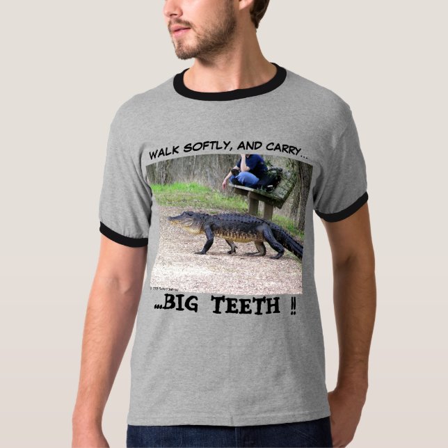 T-shirt La marche doucement… comme un alligator (Devant)