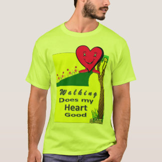 T-shirt La marche fait mon coeur bon