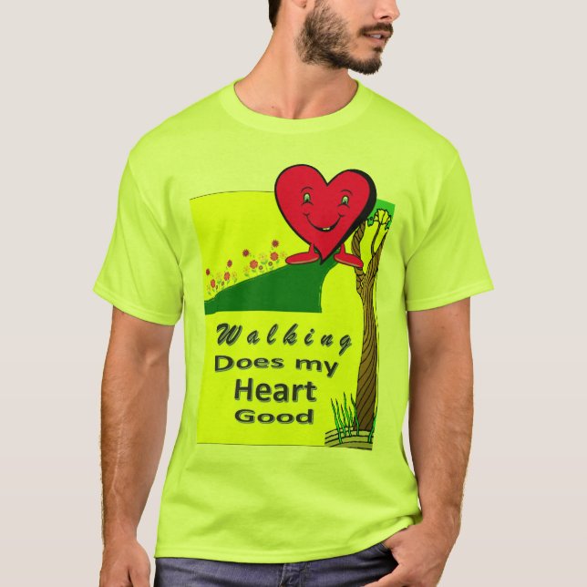 T-shirt La marche fait mon coeur bon (Devant)