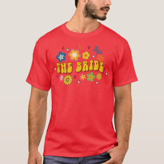 T-shirt La mariée Demoiselles d'honneur Groovy Enterrement