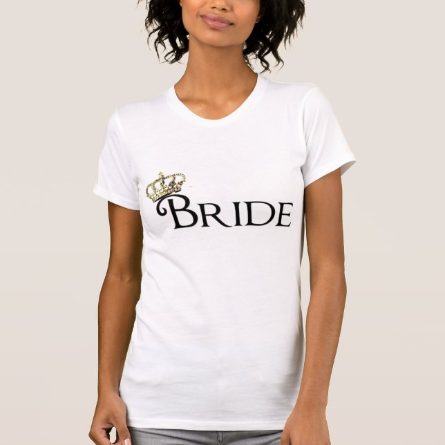 T-shirt la mariée pour être tee. (Devant)