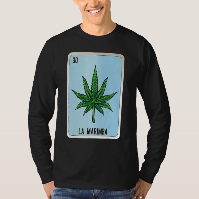 T-shirt La Marimba Mexican Slang Lottery Bingo Cards (Devant)