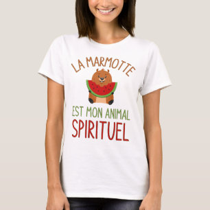 T-shirt La marmotte est mon animal spirituel