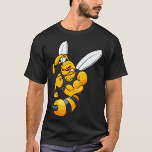 T-shirt La mascotte en hornet déchiré en colère