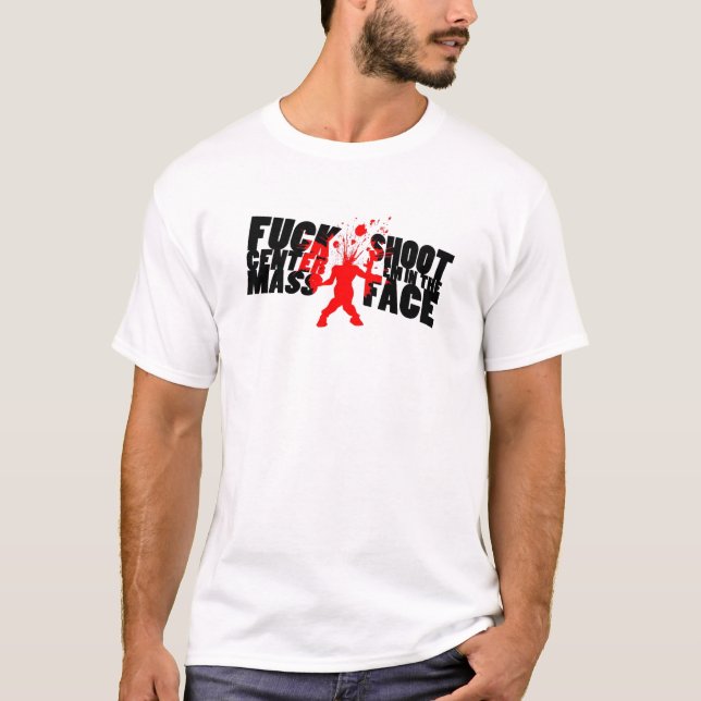 T-shirt La masse centrale de F@#%, fin de support de (Devant)
