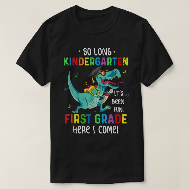 T-shirt La maternelle est longue, regardez la 1ère année i (Design devant)
