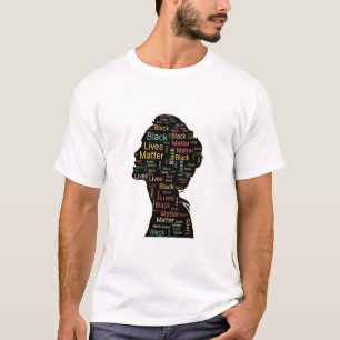 T-shirt La matière de vie noire - La forme de la tête