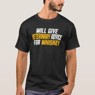 T-shirt La médecine vétérinaire donnera des conseils vétér