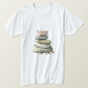 T-shirt La méditation équilibre la pleine conscience du yo