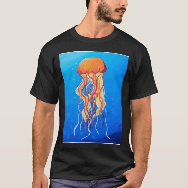 T-shirt La méduse Deep Glow (Devant)