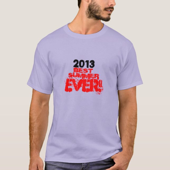 T-shirt La meilleure année toujours variable d'été (Devant)
