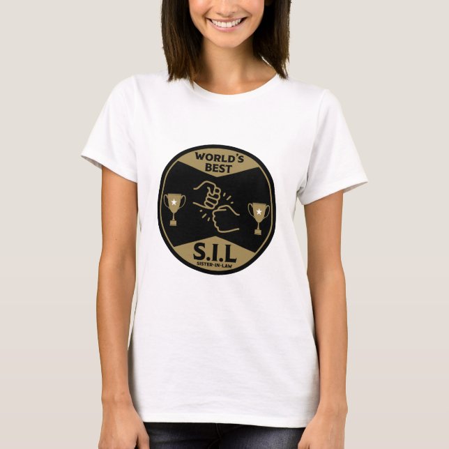 T-shirt La meilleure belle-soeur du monde (Devant)
