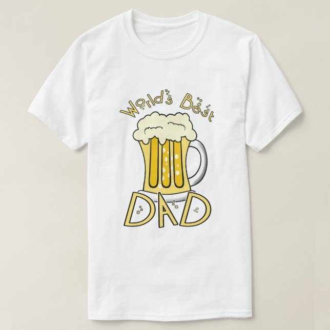 T-shirt La meilleure bière de papa (Design devant)
