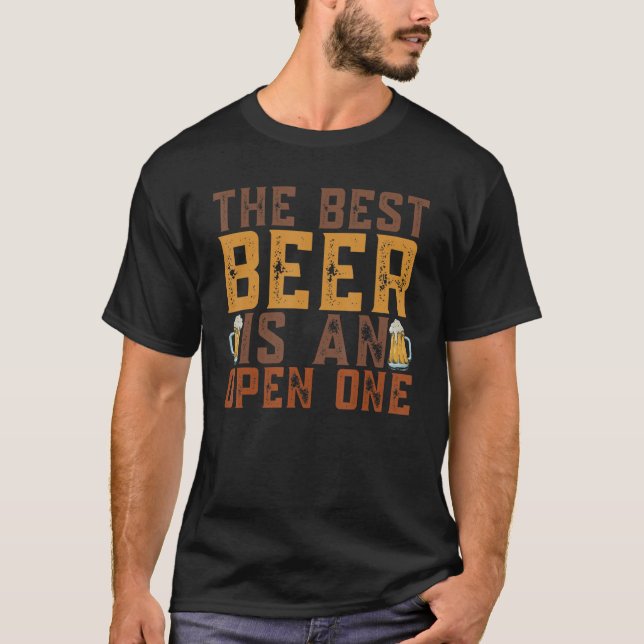 T-shirt La Meilleure Bière est une Bière Craft Open Microb (Devant)