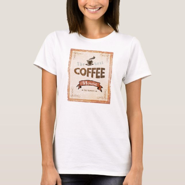 T-shirt La meilleure cafétéria (Devant)