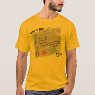 T-shirt La meilleure chemise de papa des mondes