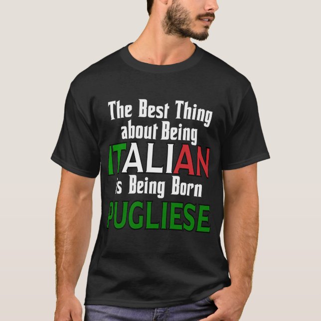 T-shirt La Meilleure Chose D'Être Italien (Devant)
