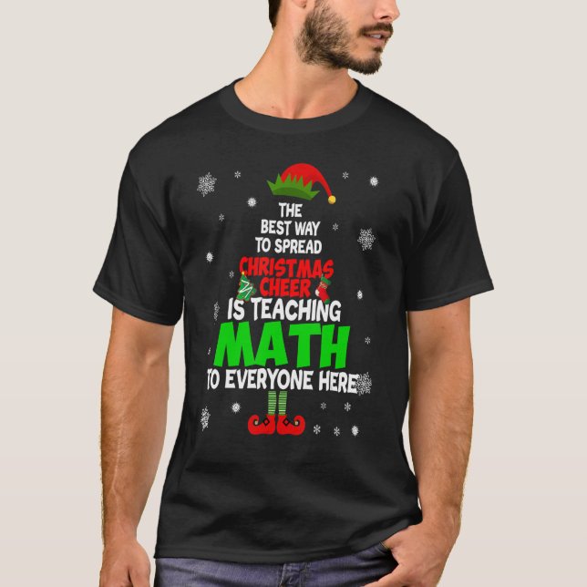T-shirt La Meilleure Façon De Diffuser La Fête De Noël Est (Devant)