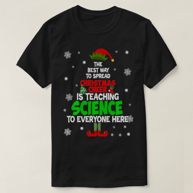 T-shirt La Meilleure Façon De Diffuser La Fête De Noël Est (Design devant)