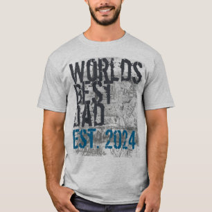 T-shirt La meilleure fête des pères de grunge du papa du