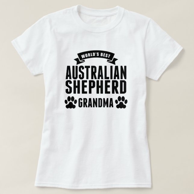 T-shirt La meilleure grand-maman australienne du berger du (Design devant)