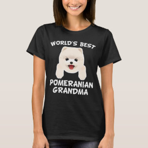 T-shirt La meilleure grand-maman de Pomeranian du monde
