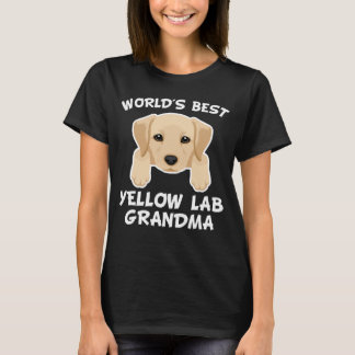 T-shirt La meilleure grand-maman jaune du laboratoire du