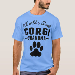 T-shirt La meilleure grand-mère de Corgi au monde 